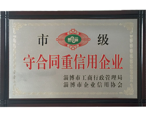 市级守合同重信用企业